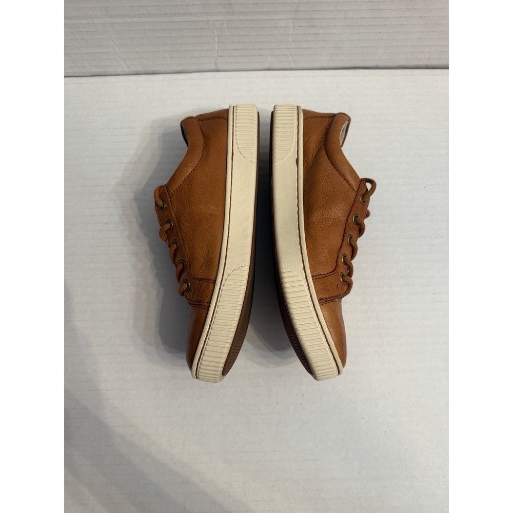 Born Women Tamara Distressed Leather Sneakers Size 6 Comfort Shoes Neutral Zip - Picture 5 of 10